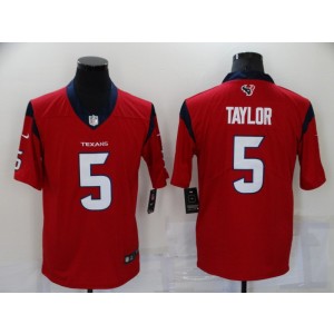 Nike Texans 5 Taylor Red Vapor Untouchable Limited Men Jersey