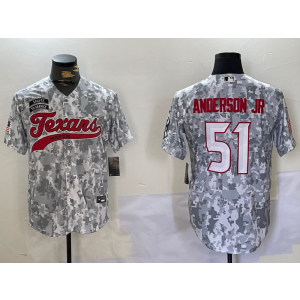 Nike Texans 51 Will Anderson Camo Vapor Baseball Limited Men Jersey