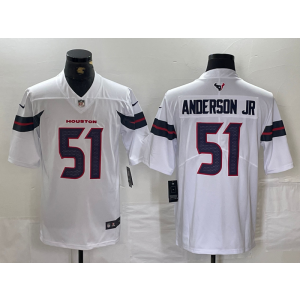 Nike Texans 51 Will Anderson White Vapor Limited Men Jersey