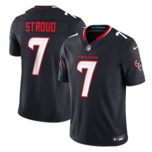 Nike Texans 7 C.J. Stroud Black 2024 F.U.S.E. Vapor Limited Men Jersey