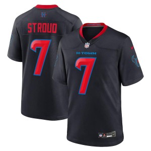 Nike Texans 7 C.J. Stroud Black 2024 New Vapor Limited Men Jersey