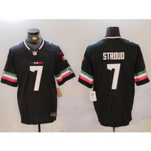 Nike Texans 7 C.J. Stroud Black Mexico F.U.S.E. Vapor Limited Men Jersey