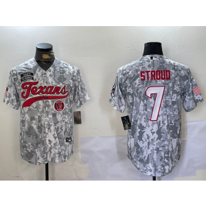 Nike Texans 7 C.J. Stroud Camo Vapor Baseball Limited Men Jersey