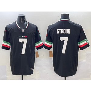 Nike Texans 7 C.J. Stroud New Black Mexico F.U.S.E. Vapor Limited Men Jersey