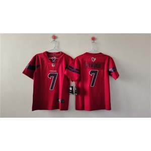 Nike Texans 7 C.J. Stroud Red Vapor Untouchable Limited Women Jersey(Run Small)