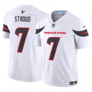 Nike Texans 7 C.J. Stroud White 2024 F.U.S.E. Vapor Limited Men Jersey