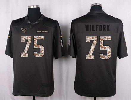 Nike Texans 75 Vince Wilfork Anthracite Salute To Service Limited Jersey