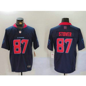 Nike Texans 87 Stover Navy F.U.S.E. Vapor Limited Men Jersey