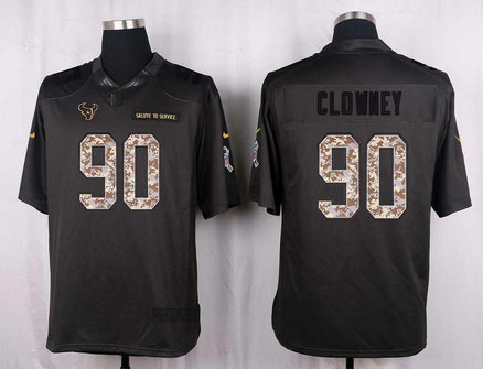 Nike Texans 90 Jadeveon Clowney Anthracite Salute To Service Limited Jersey