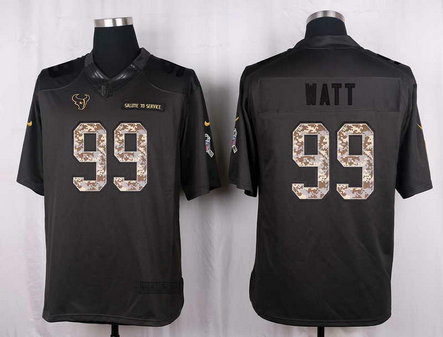 Nike Texans 99 J.J. Watt Anthracite Salute To Service Limited Jersey