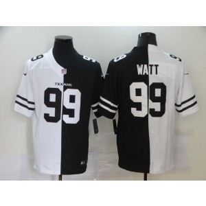 Nike Texans 99 J.J. Watt Black And White Split Vapor Limited Men Jersey