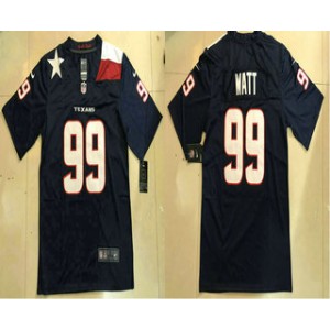 Nike Texans 99 J.J. Watt Blue New Vapor Untouchable Limited Men Jersey