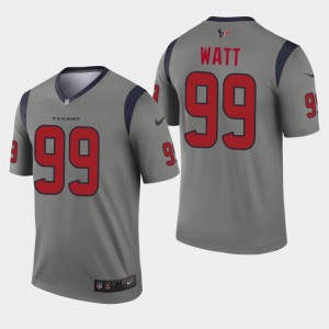 Nike Texans 99 J.J. Watt Grey Inverted Legend Men Jersey