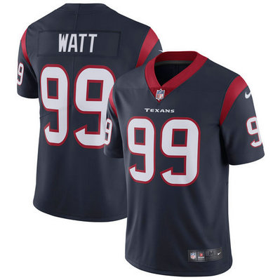 Nike Texans 99 J.J. Watt Navy Vapor Untouchable Limited Jersey