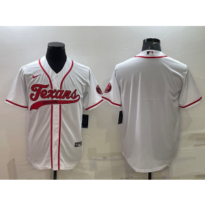 Nike Texans Blank White Vapor Baseball Limited Men Jersey