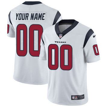 Nike Texans White Men's Customized Vapor Untouchable Player Limited Jersey