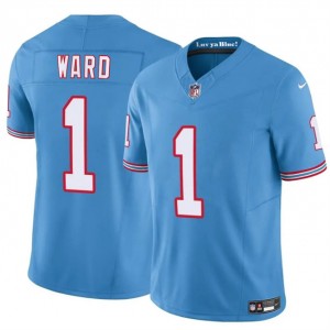 Nike Titans 1 Cameron Ward Blue Throwback 2025 Draft F.U.S.E. Vapor Limited Men Jersey Nike Titans 1 Cameron Ward Blue Throwback 2025 Draft F.U.S.E. Vapor Limited Men Jersey