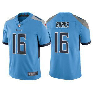 Nike Titans 16 Treylon Burks Light Blue 2022 NFL Draft Vapor Untouchable Limited Men Jersey