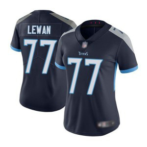 Nike Titans 77 Taylor Lewan Navy Vapor Untouchable Limited Women Jersey(Run Small)