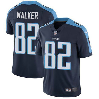 Nike Titans 82 Delanie Walker Navy Vapor Untouchable Limited Jersey