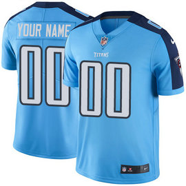 Nike Titans Light Blue Men's Customized Vapor Untouchable Player Limited Jersey