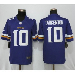 Nike Vikings 10 Fran Tarkenton Purple Limited Jersey