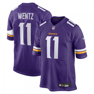 Nike Vikings 11 Wentz Purple Vapor Limited Men Jersey