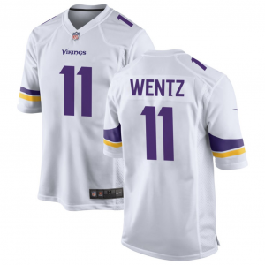 Nike Vikings 11 Wentz White Vapor Limited Men Jersey