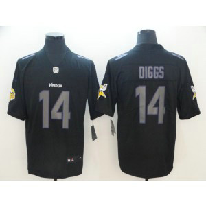 Nike Vikings 14 Stefon Diggs Black Vapor Impact Limited Men Jersey