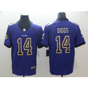 Nike Vikings 14 Stefon Diggs Purple Drift Fashion Limited Men Jersey