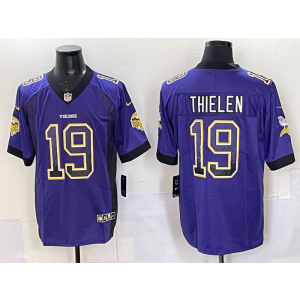 Nike Vikings 19 Adam Thielen Purple Drift Vapor Limited Men Jersey