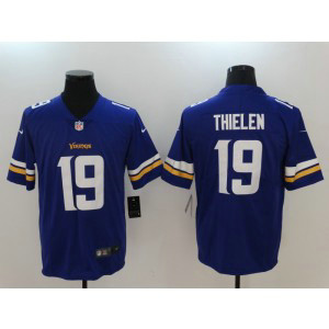 Nike Vikings 19 Adam Thielen Purple Vapor Untouchable Limited Men Jersey