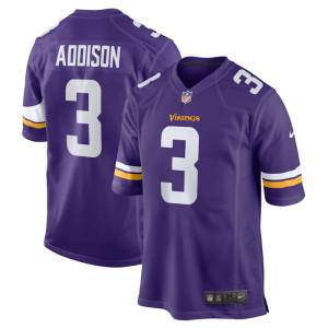 Nike Vikings 3 Jordan Addison Purple 2023 Draft Vapor Untouchable Limited Men Jersey