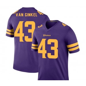 Nike Vikings 43 Andrew Van Ginkel Purple Color Rush Limited Men Jersey