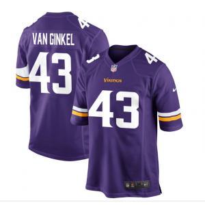 Nike Vikings 43 Andrew Van Ginkel Purple Vapor Untouchable Limited Men Jersey