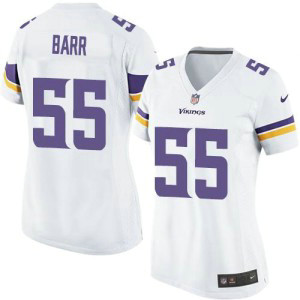 Nike Vikings 55 Anthony Barr White Women's Stitched NFL Jersey