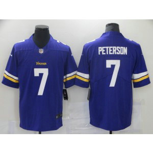 Nike Vikings 7 Peterson Purple Vapor Untouchable Limited Men Jersey