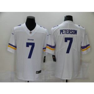 Nike Vikings 7 Peterson White Vapor Untouchable Limited Men Jersey