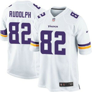 Nike Vikings 82 Kyle Rudolph White men Stitched NFL  Jersey