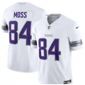 Nike Vikings 84 Moss White 2024 F.U.S.E. Vapor Limited Men Jersey