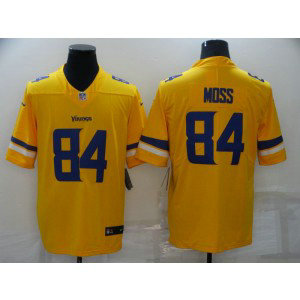 Nike Vikings 84 Randy Moss Yellow Inverted Legend Limited Men Jersey