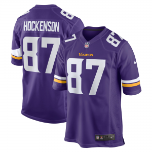 Nike Vikings 87 T.J. Hockenson Purple Vapor Untouchable Limited Men Jersey
