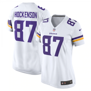 Nike Vikings 87 T.J. Hockenson White Vapor Untouchable Limited Men Jersey
