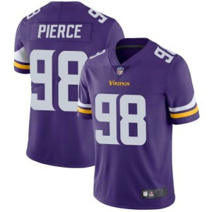 Nike Vikings 98 Michael Pierce Purple Vapor Untouchable Limited Men Jersey