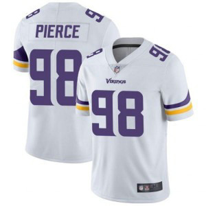 Nike Vikings 98 Michael Pierce White Vapor Untouchable Limited Men Jersey