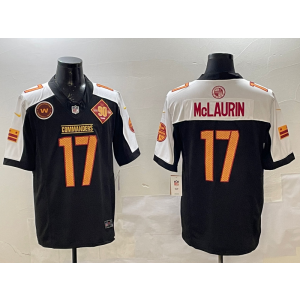 Nike Washington Commanders 17 Terry McLaurin Black Thanksgiving F.U.S.E. Vapor Limited Men Jersey