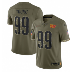 Nike Washington Commanders 99 Chase Young Olive 2022 Salute To Service Limited Men Jersey