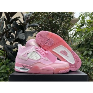 OFF-WHITE x Nike AJ4 Pink Shoes
