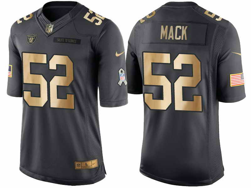 Oakland Raiders #52 Khalil Mack 2016 Christmas Salute To Service Jersey