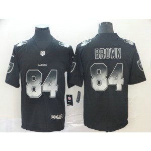 Oakland Raiders 84 Antonio Brown 2019 Black Smoke Fashion Limited Men Jersey